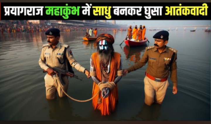 प्रयागराज महाकुंभ के दौरान साधु को गंगा स्नान से रोका गया - देख सबके पसीने छूट गए,