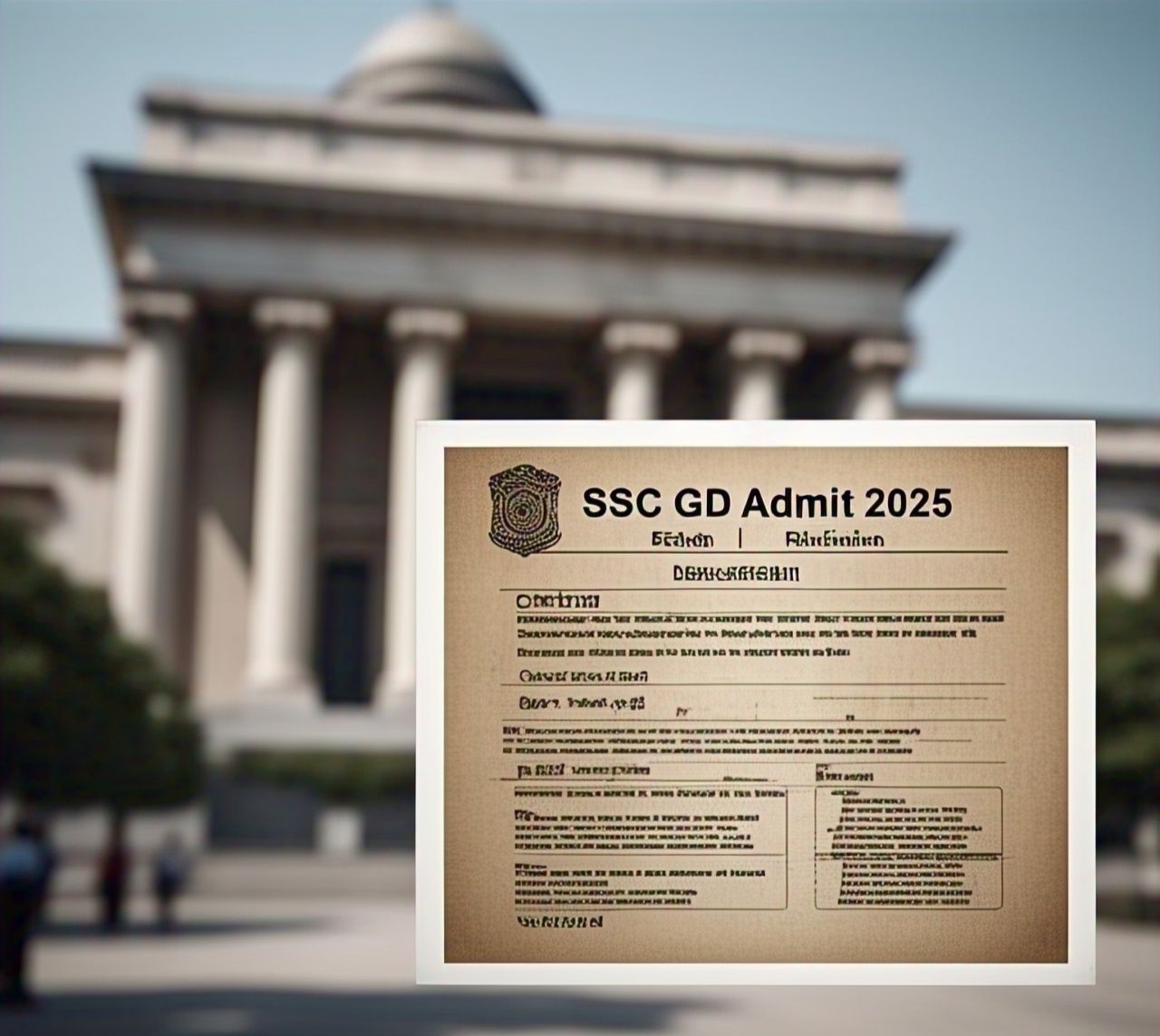SSC GD ADMIT